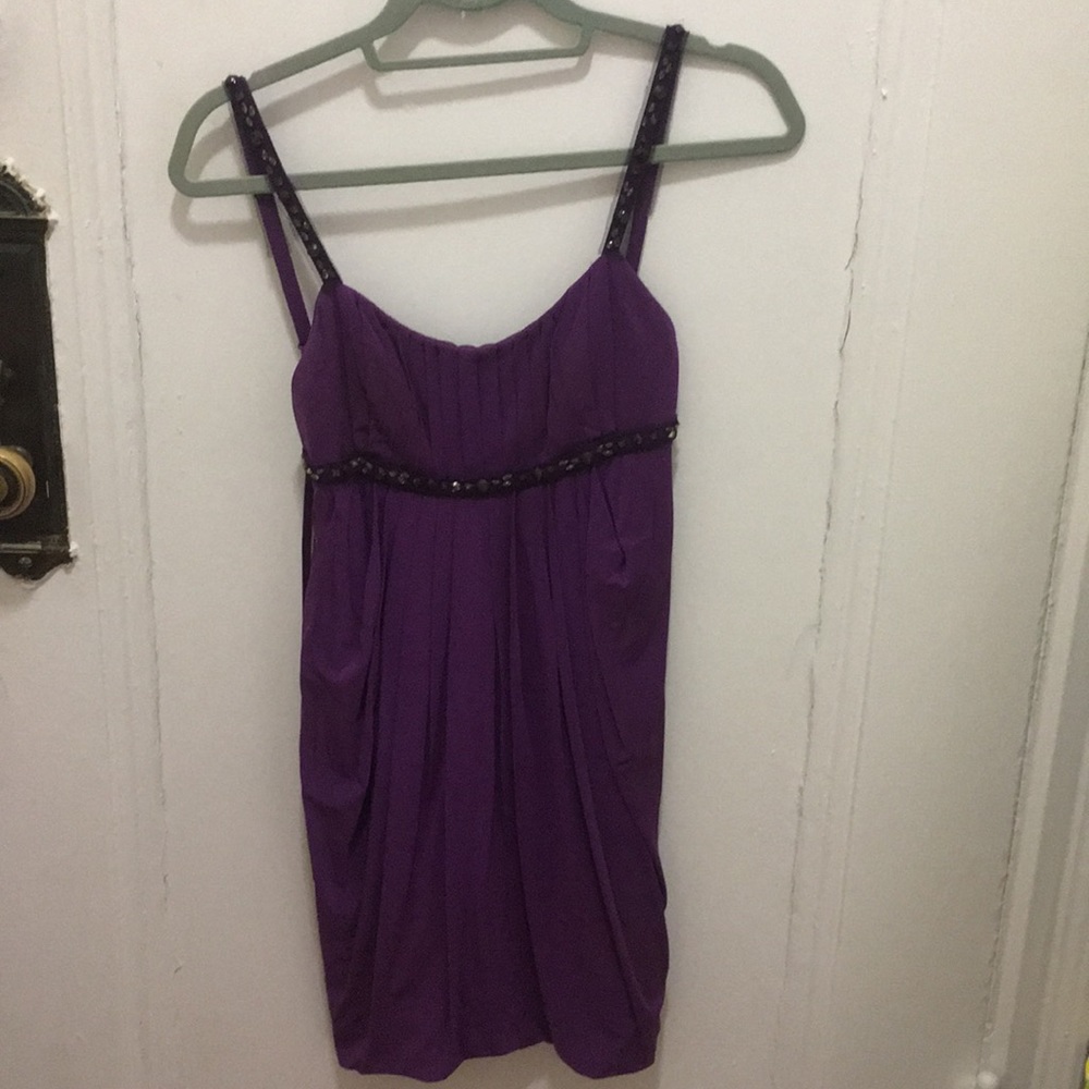 Purple Jeweled cocktail dress